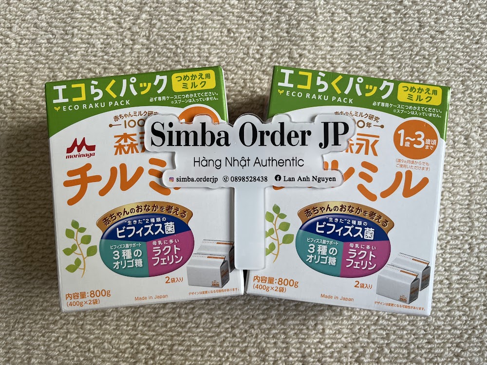 Sữa Morinaga Chil-mil Eco Rakuraku Pack 800g