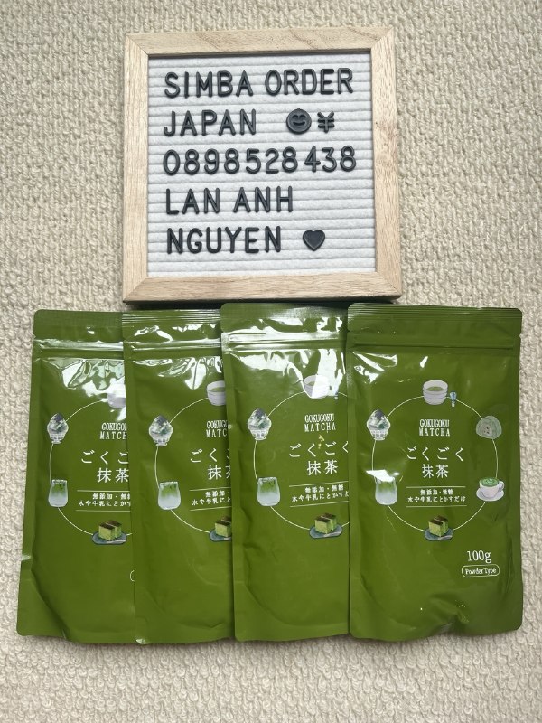 Bột trà xanh Gokugoku Matcha 100g