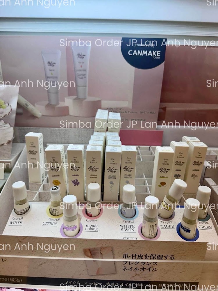 Nước hoa lăn CANMAKE Make me Happy Eau de Toilette 8mL