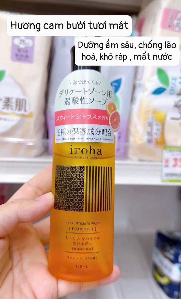 Dung dịch vệ sinh iroha INTIMATE WASH Foam Type 150mL