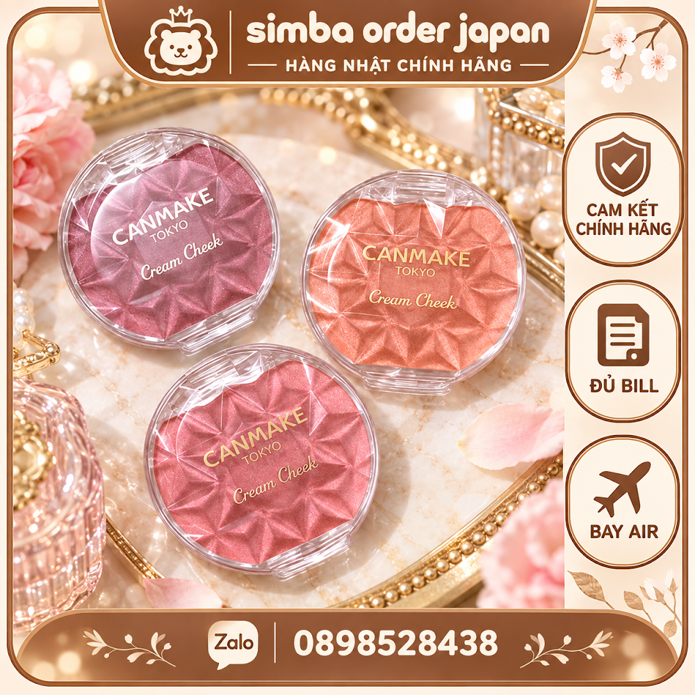 CANMAKE Cream Cheek – Má hồng dạng kem