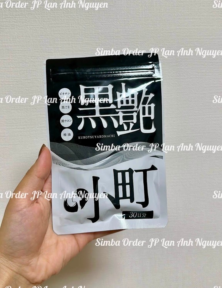 Kurotsuya Komachi – Viên uống Biotin mè đen chăm sóc tóc