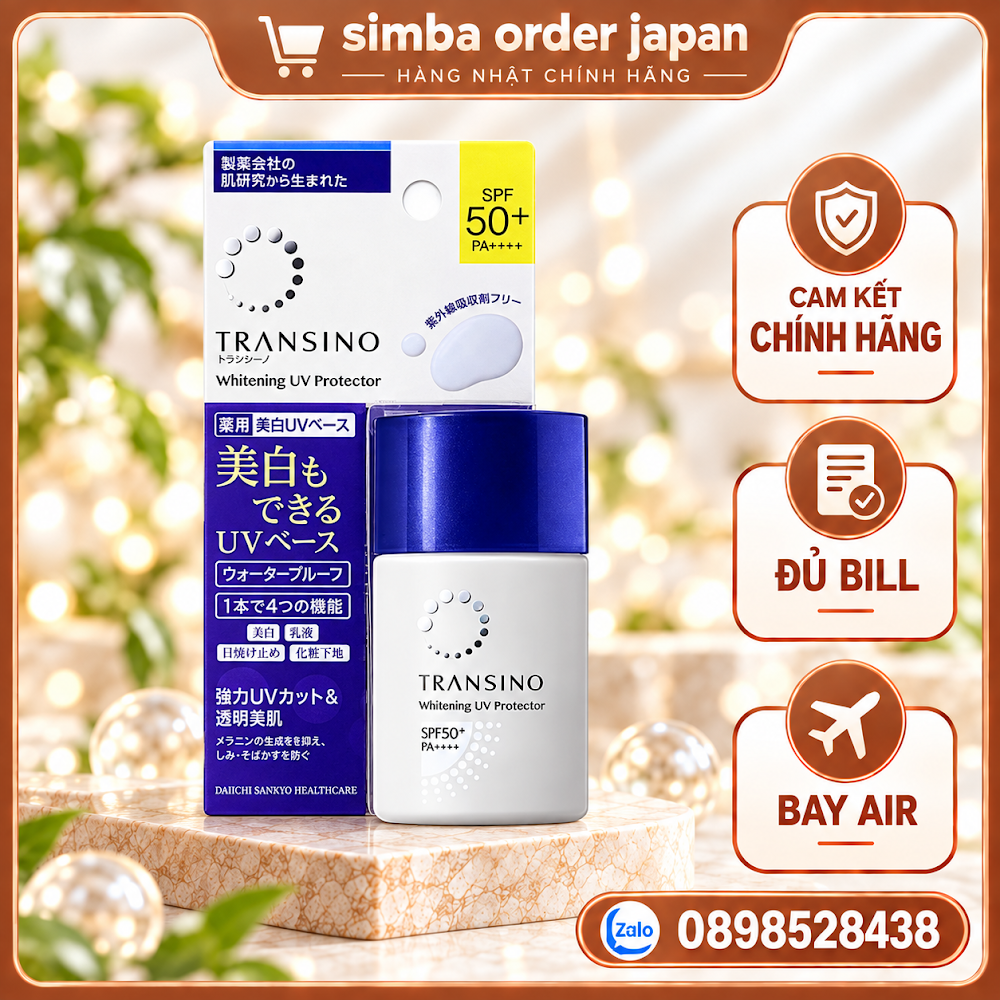 Transino medicated uv protector SPF50+ PA++++ 30ml